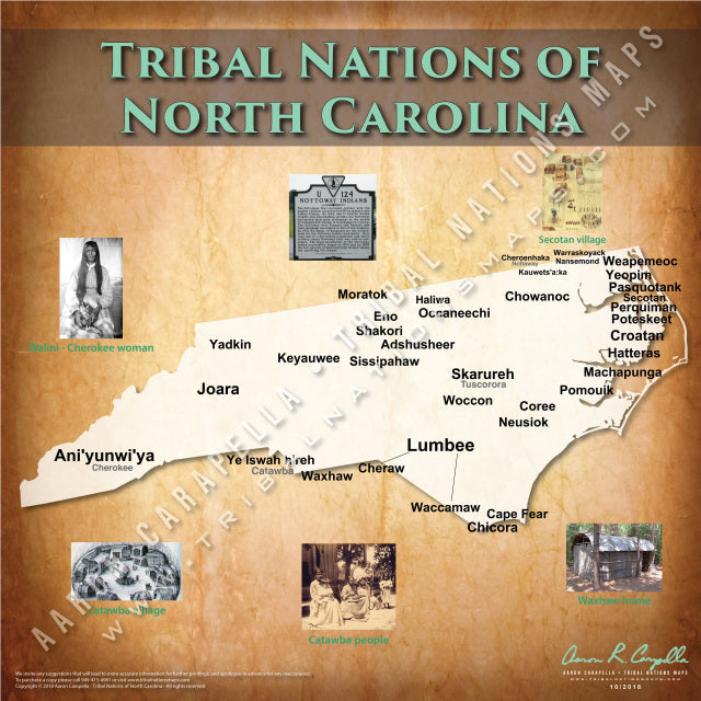 Tribal Nations of North Carolina Map