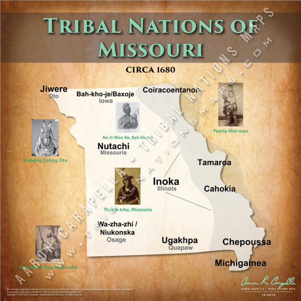 Tribal Nations of Missouri Map