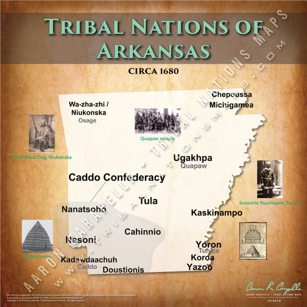 Tribal Nations of Arkansas Map