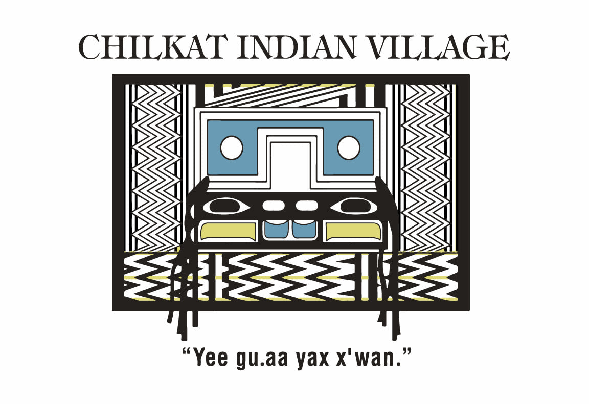Chilkat Indian Village Flag – authentic Native American tribal flag