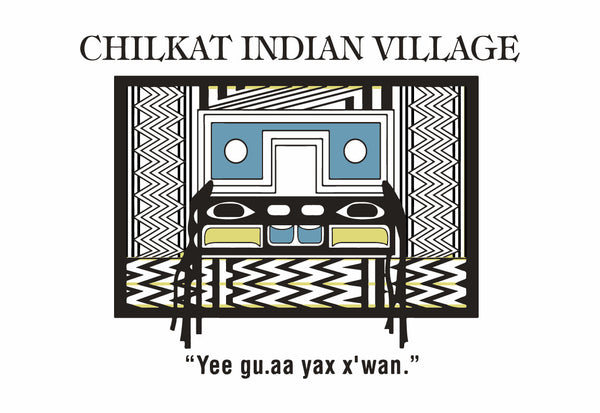 Chilkat Indian Village Flag – authentic Native American tribal flag