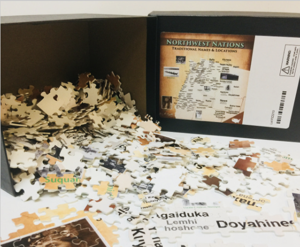 Custom Tribal Puzzle - 11"x14" — Native American educational map puzzle