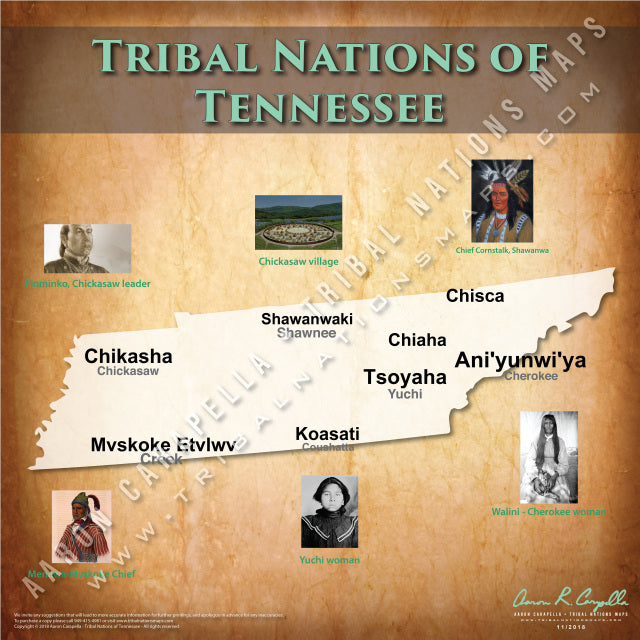 Tribal Nations of Tennessee Map