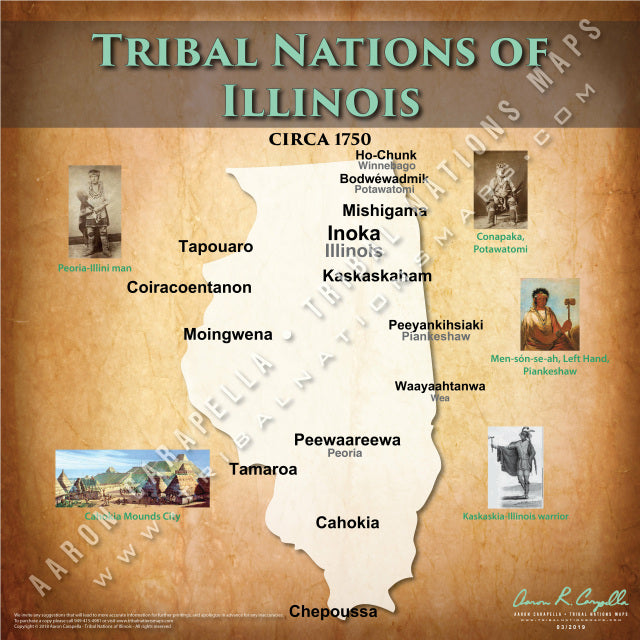 Tribal Nations of Illinois Map