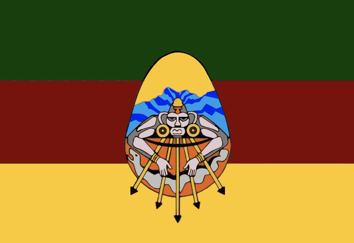 Mixe Peoples Flag – authentic Native American tribal flag