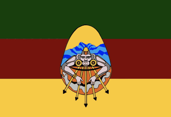 Mixe Peoples Flag – authentic Native American tribal flag
