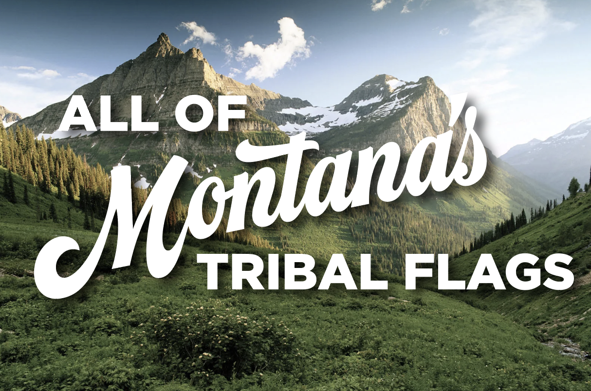 Tribal flags of Montana – authentic Native American tribal flag