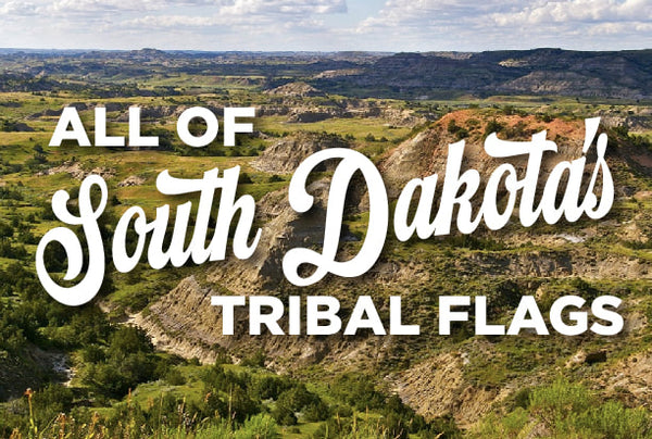 Tribal flags of South Dakota – authentic Native American tribal flag