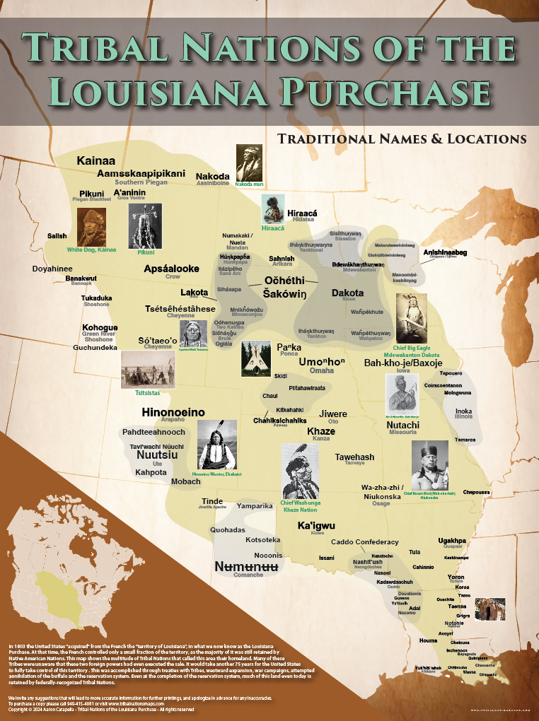Native American tribes map of Louisiana showing pre-contact indigenous tribal homelands