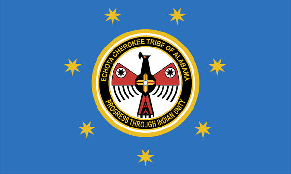 Echota Cherokee Flag – authentic Native American tribal flag