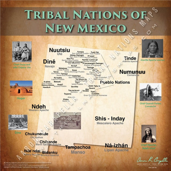 Tribal Nations of New Mexico Map
