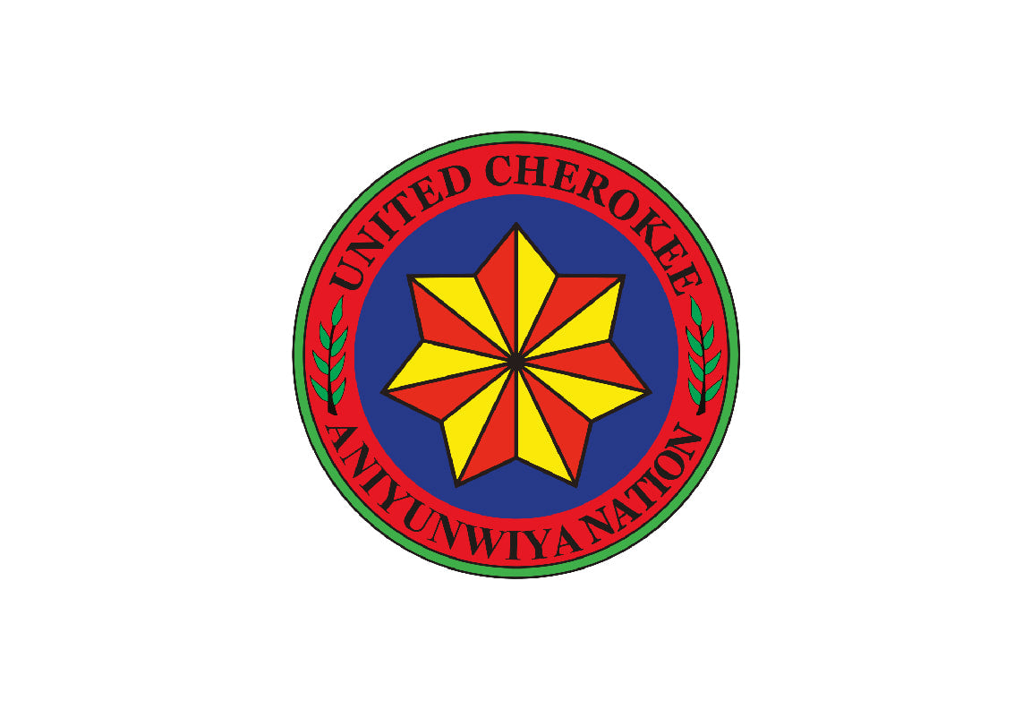 United Cherokee Ani-Yun-Wiya Nation Flag – authentic Native American tribal flag