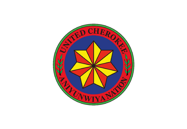 United Cherokee Ani-Yun-Wiya Nation Flag – authentic Native American tribal flag