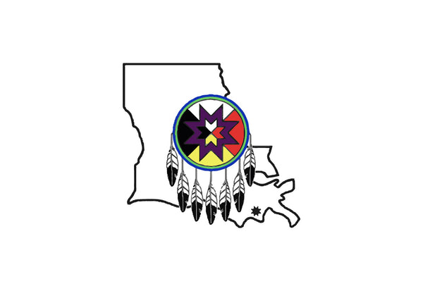 Bayou Lafourche Band of Biloxi-Chitimache Confederation of Muskogees Flag – authentic Native American tribal flag