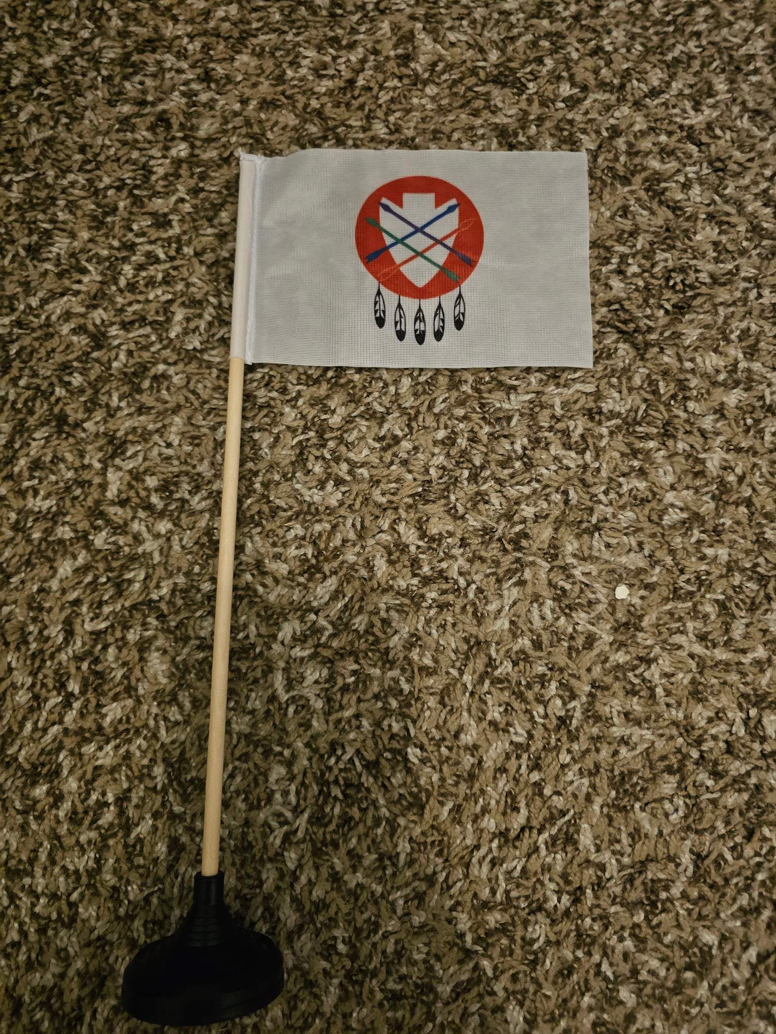 Peoria Tribe Tabletop Flag – authentic Native American tribal flag