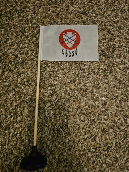 Peoria Tribe Tabletop Flag – authentic Native American tribal flag