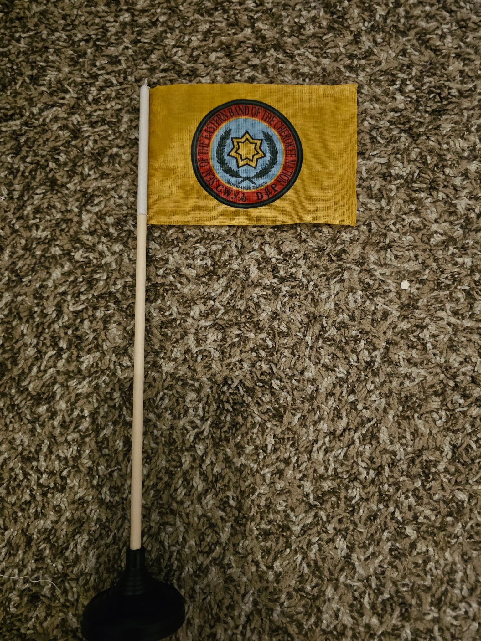 Eastern Cherokee Band Tribe Tabletop Flag – authentic Native American tribal flag