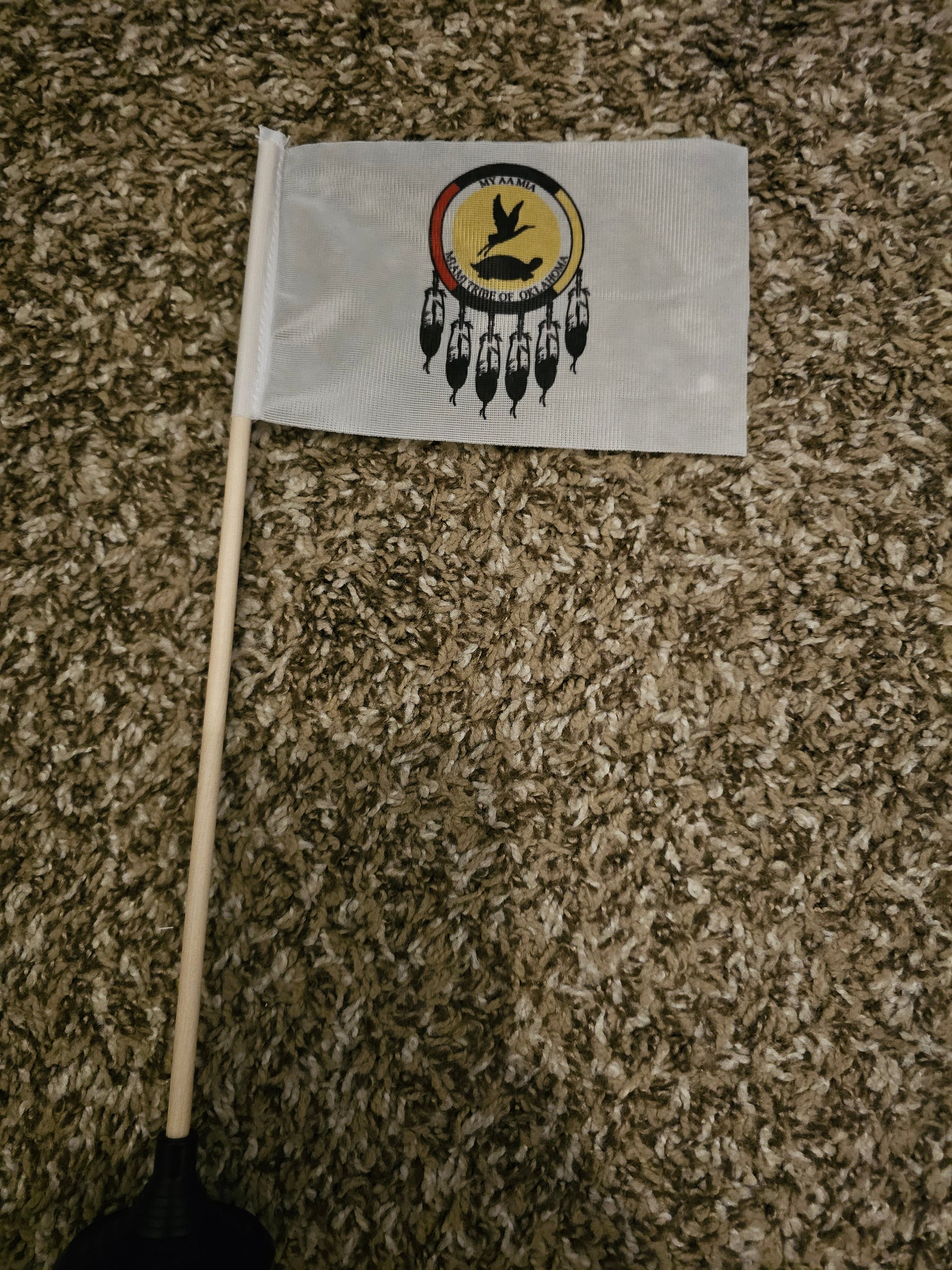 Miami Tribe of Oklahoma Tabletop Flag – authentic Native American tribal flag