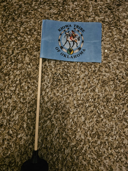 Kiowa Tribe of Oklahoma Tabletop Flag – authentic Native American tribal flag