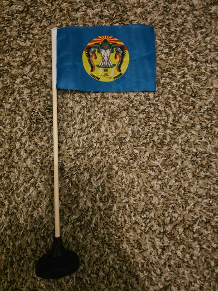Crow Tribe Tabletop Flag – authentic Native American tribal flag