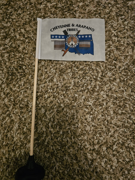 Cheyenne and Arapaho Tribes Tabletop Flag – authentic Native American tribal flag