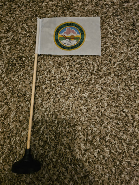 Muscogee Cree Nation Tabletop Flag – authentic Native American tribal flag