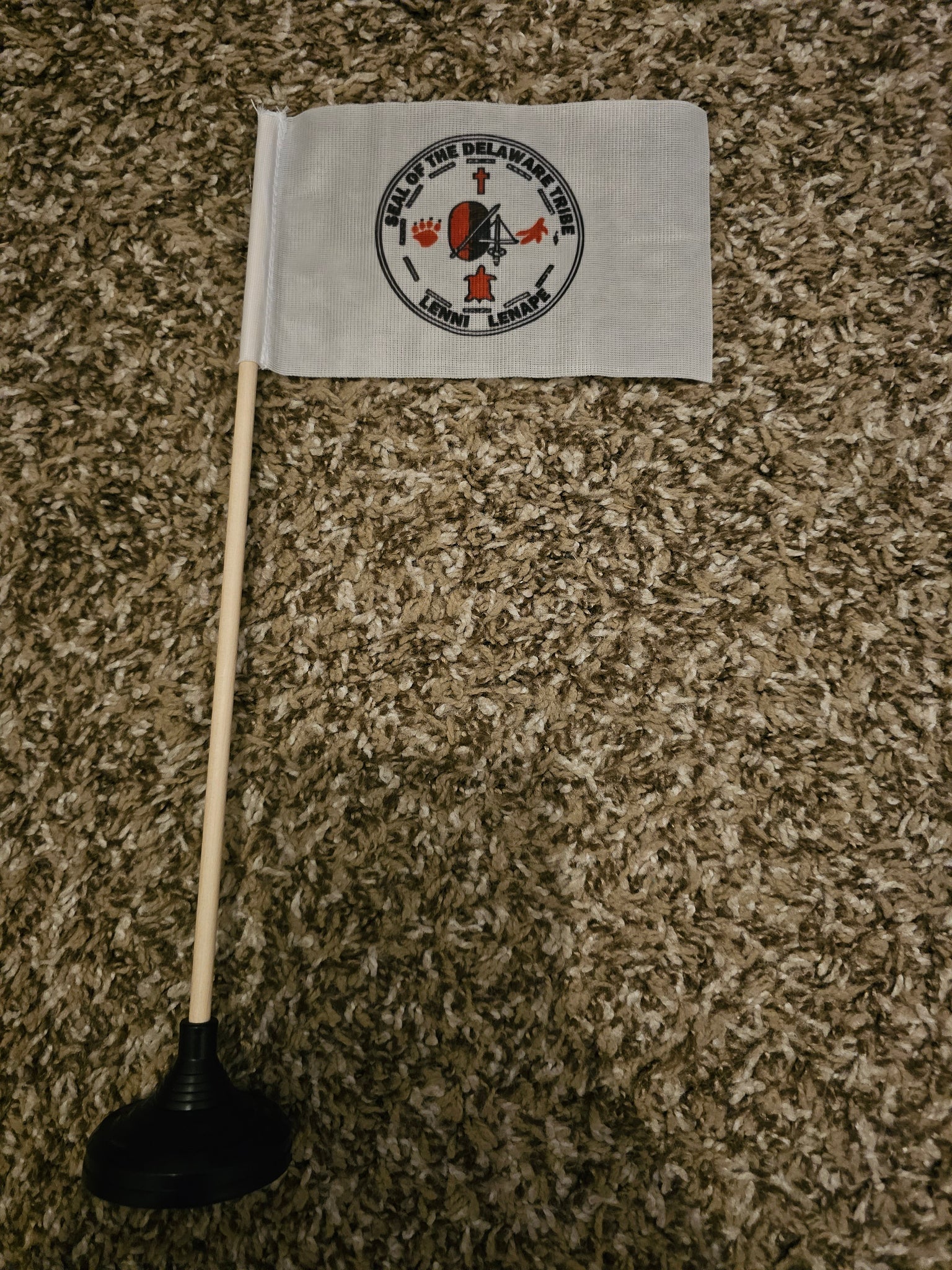 Delaware Tribe Tabletop Flag – authentic Native American tribal flag