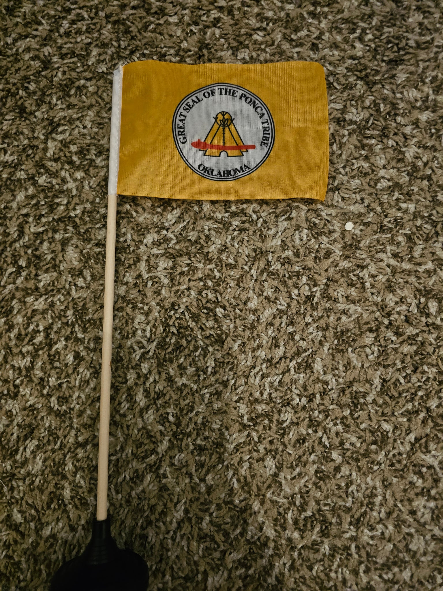 Ponca Tribe of Oklahoma Tabletop Flag – authentic Native American tribal flag