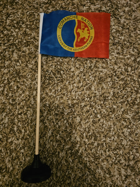 Comanche Nation Tabletop Flag – authentic Native American tribal flag