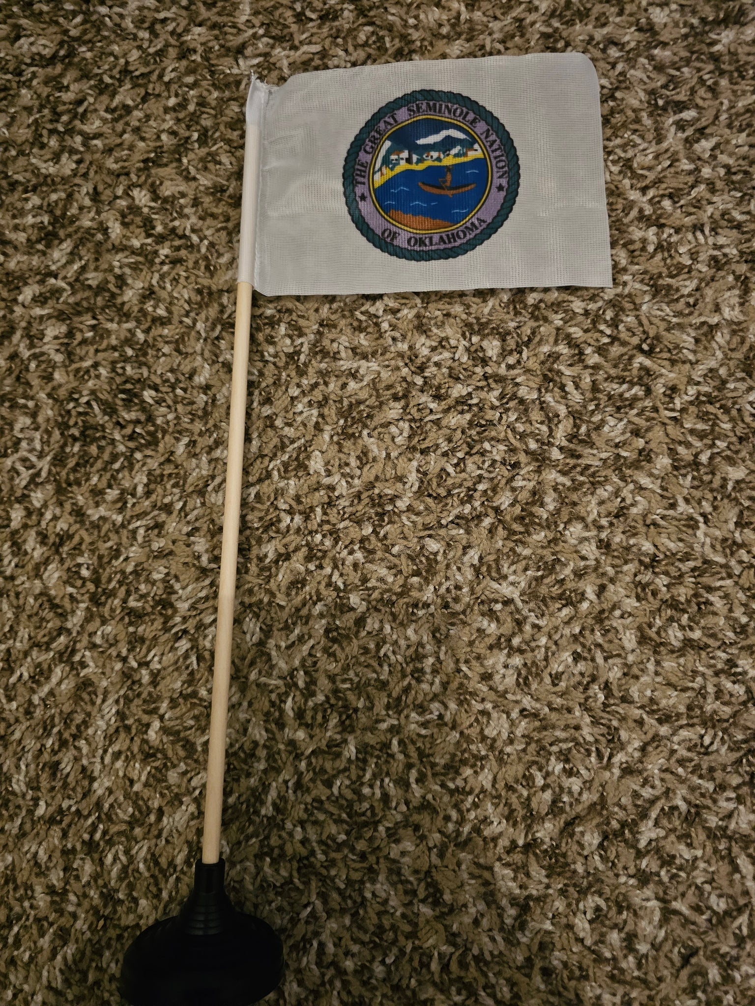 Seminole Nation of Oklahoma Tabletop Flag – authentic Native American tribal flag