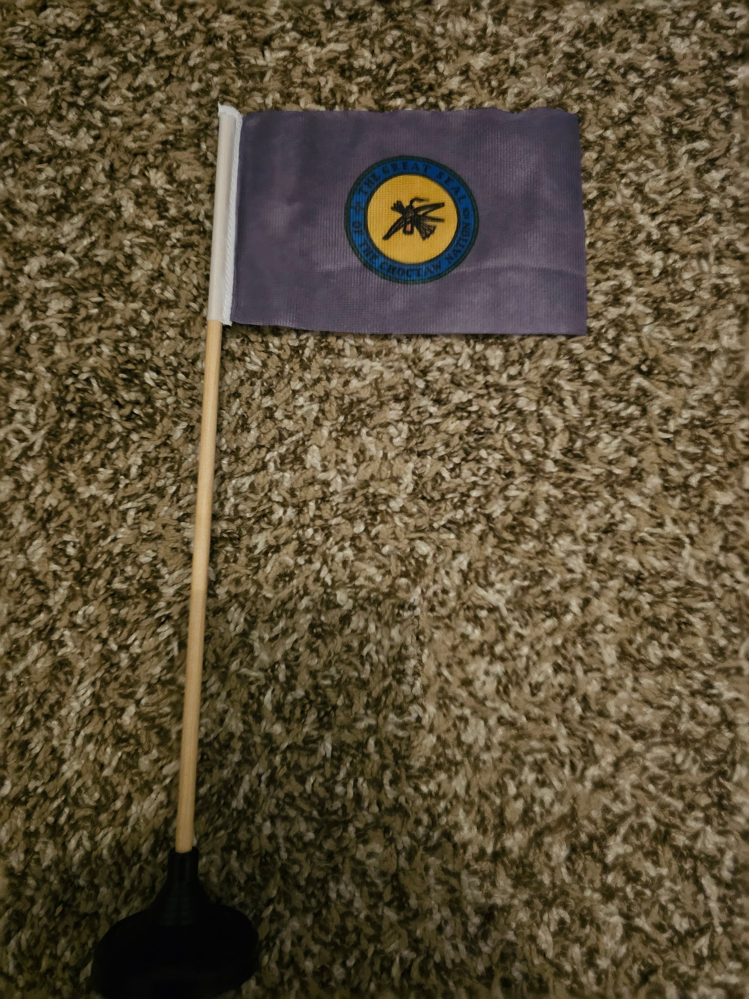 Choctaw Nation Tabletop Flag – authentic Native American tribal flag