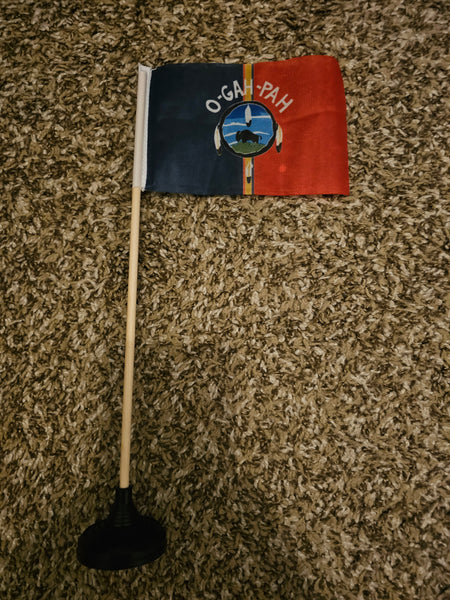 Quapaw Tribe Tabletop Flag – authentic Native American tribal flag