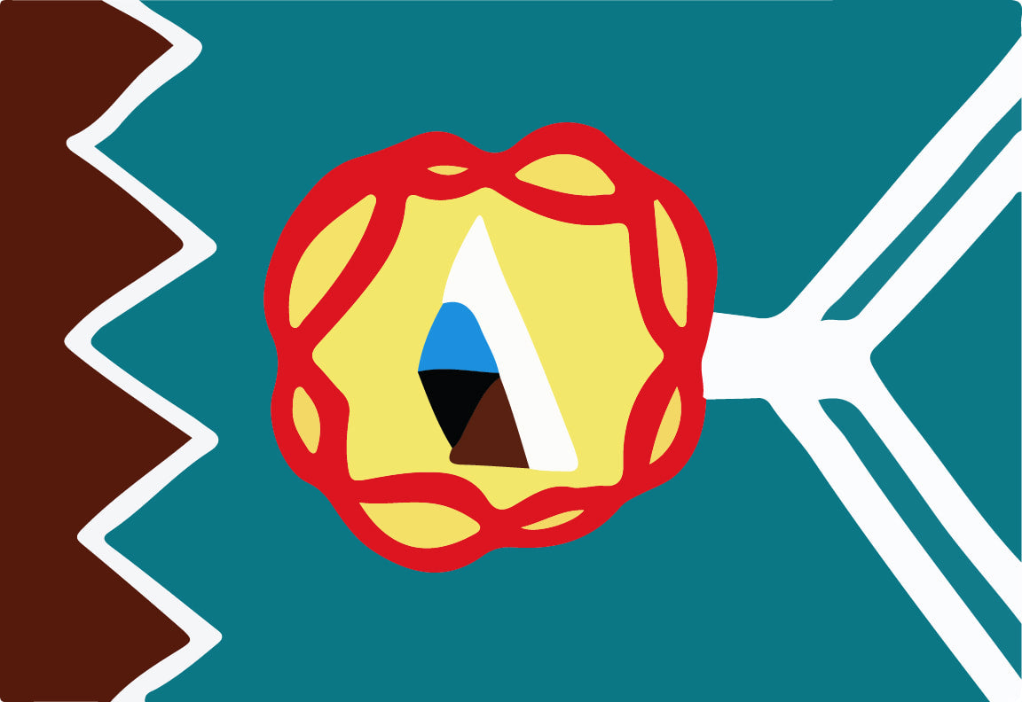 Bandera de la Comarca Ngäbe Buglé Flag – authentic Native American tribal flag