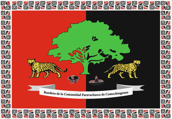 Bandera de la Comunidad Paravachasca de Comechingones Flag – authentic Native American tribal flag