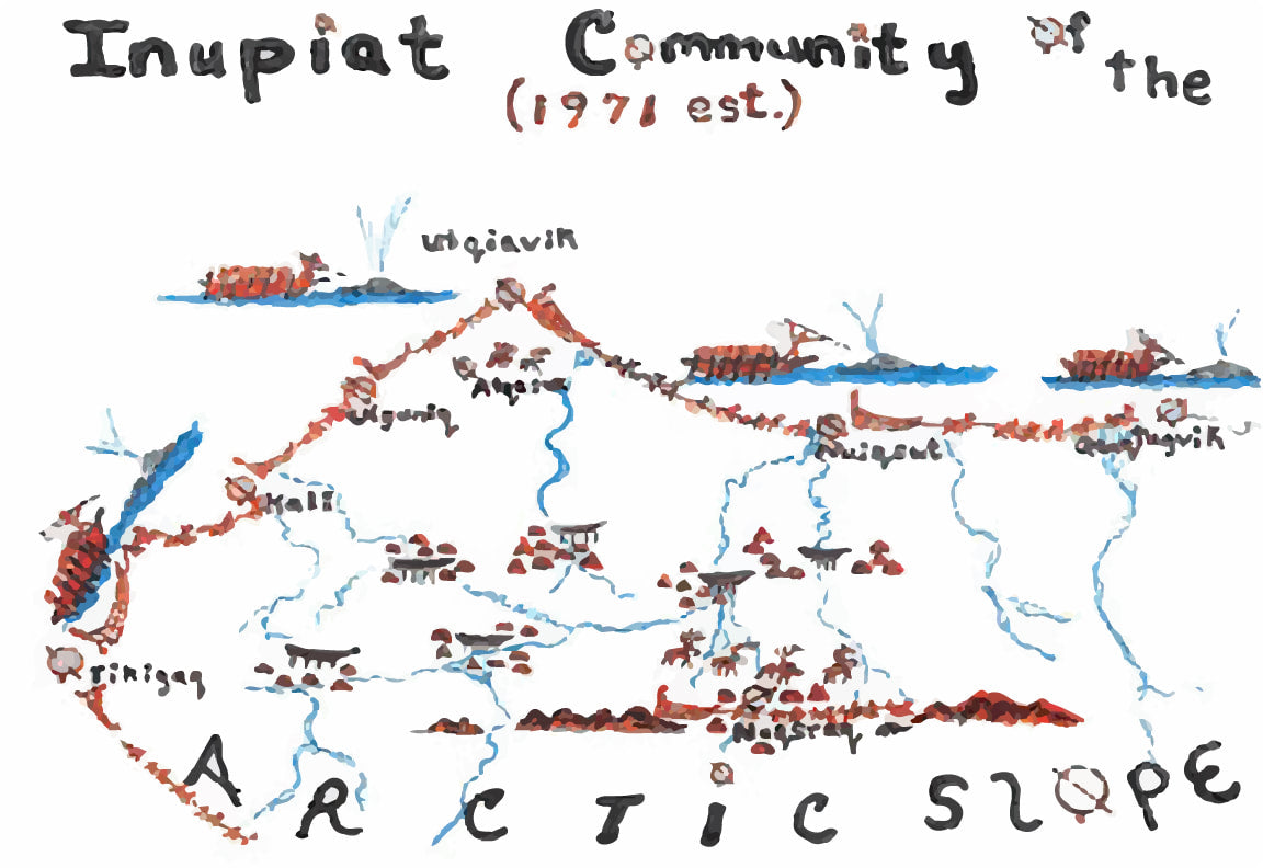Inupiat Community of the Arctic Slope Flag – authentic Native American tribal flag
