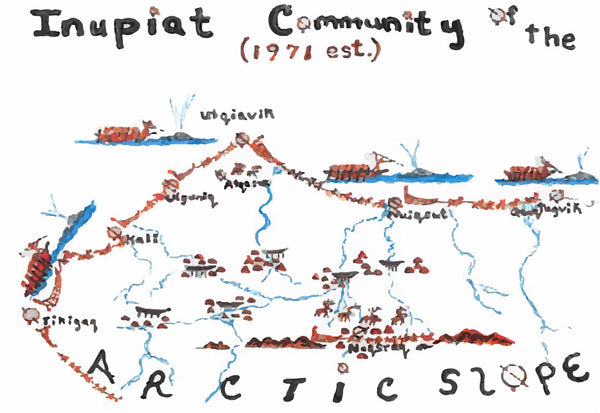 Inupiat Community of the Arctic Slope Flag – authentic Native American tribal flag