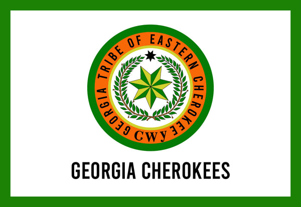 Georgia Tribe of Eastern Cherokees Flag – authentic Native American tribal flag