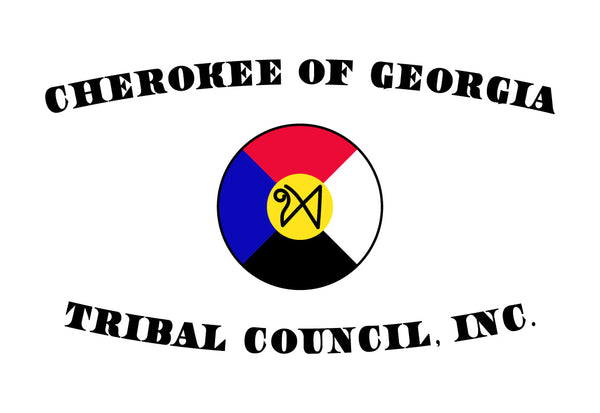 Cherokee of Georgia Tribal Council Flag – authentic Native American tribal flag