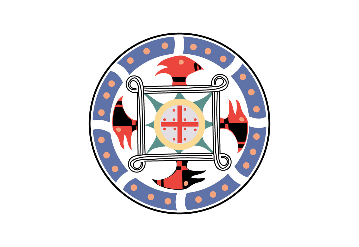 Lower Muskogee Creek Tribe Flag – authentic Native American tribal flag