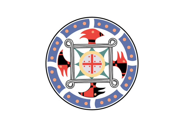 Lower Muskogee Creek Tribe Flag – authentic Native American tribal flag