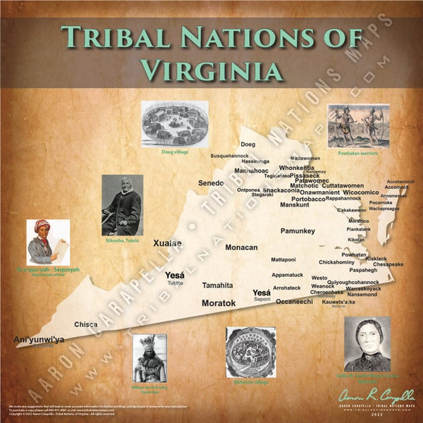 Tribal Nations of West Virginia Map