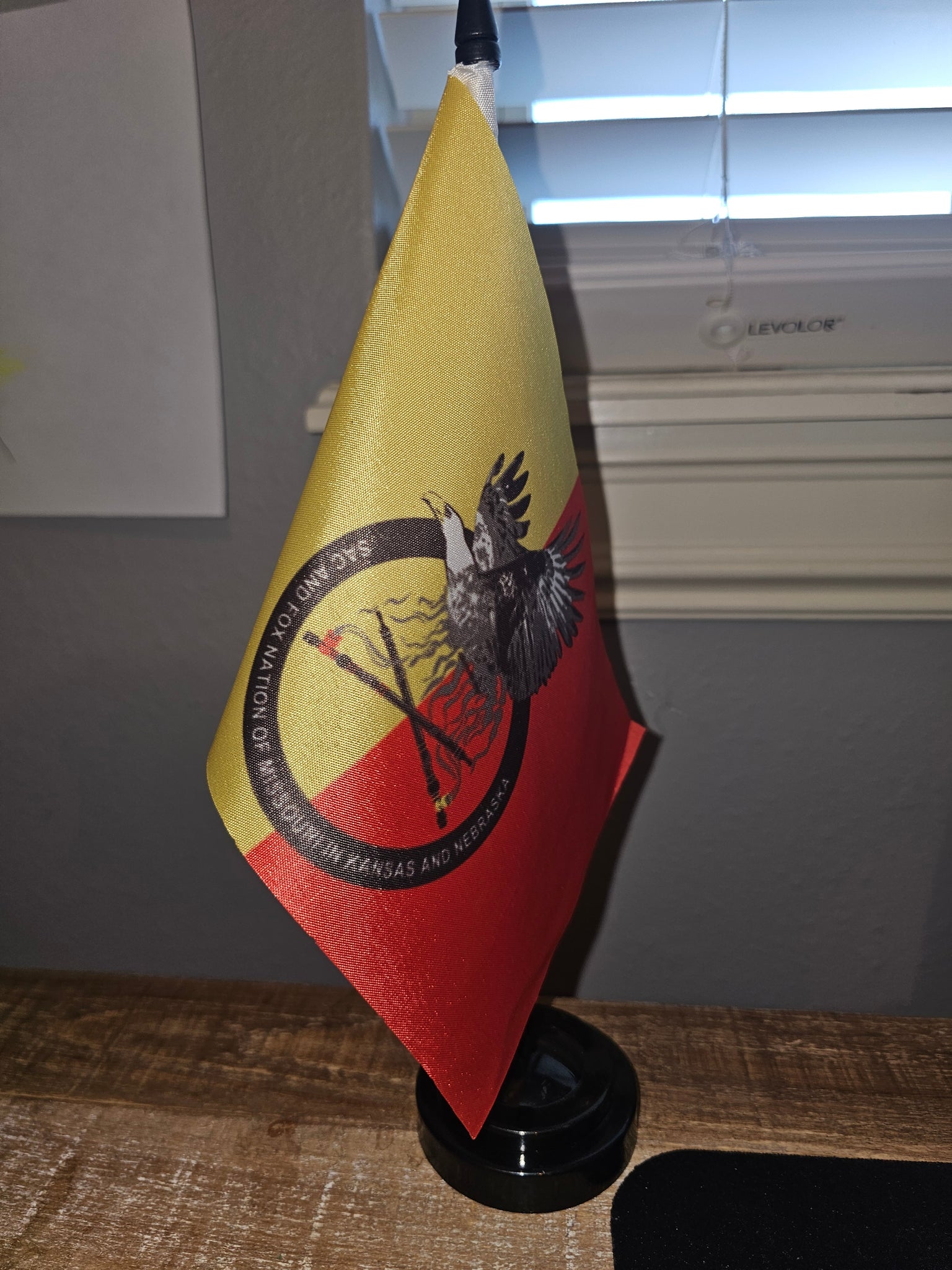 Sac and Fox Nation of Missouri in Kansas and Nebraska Tabletop Flag – authentic Native American tribal flag