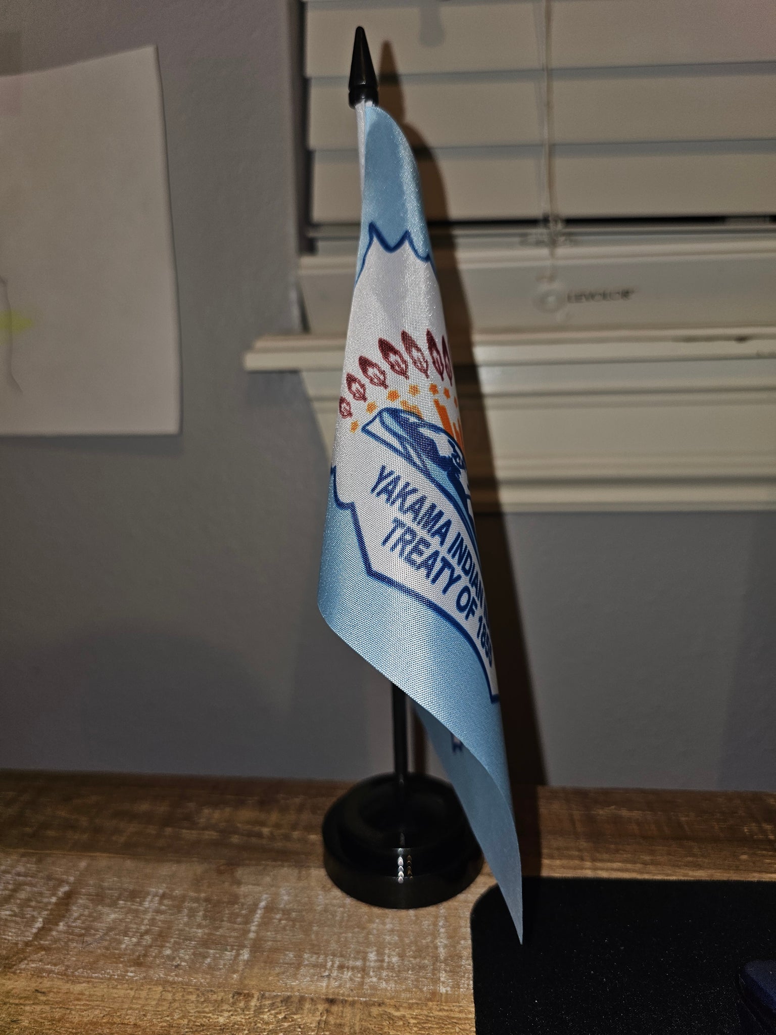 Yakama Indian Nation Tabletop Flag – authentic Native American tribal flag
