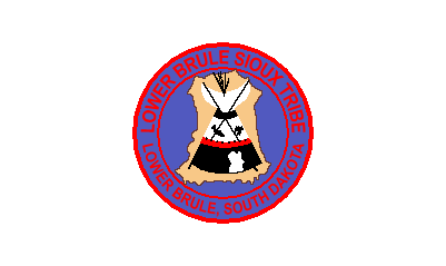 Lower Brule Sioux Flag (OLDER VERSION) – authentic Native American tribal flag