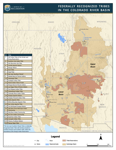 Native American tribes map of Colorado showing pre-contact indigenous tribal homelands