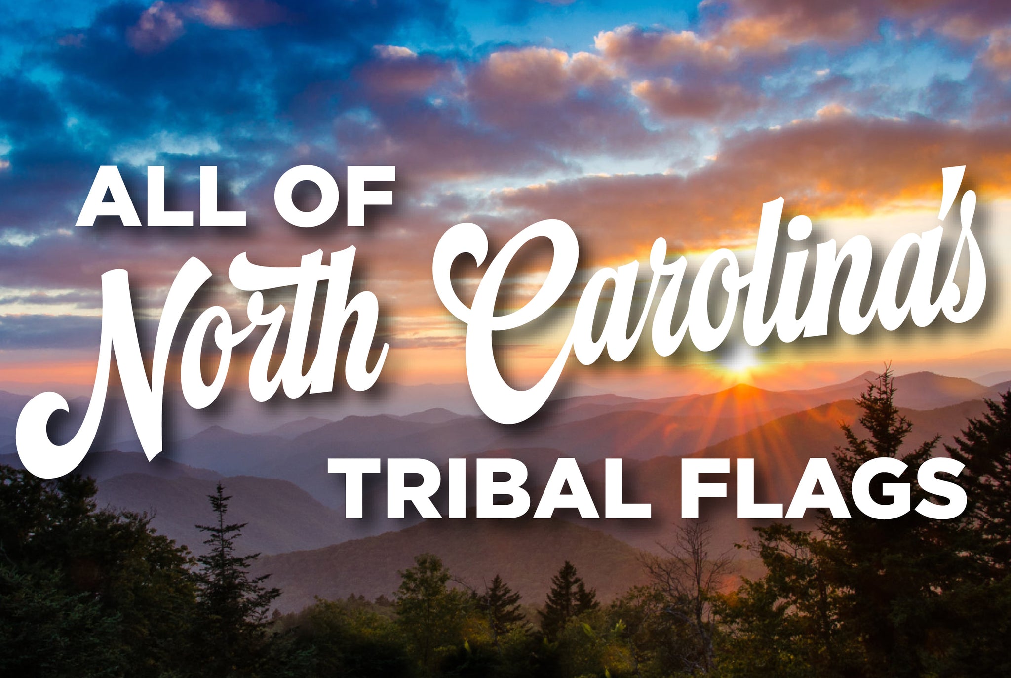 Tribal flags of North Carolina – authentic Native American tribal flag