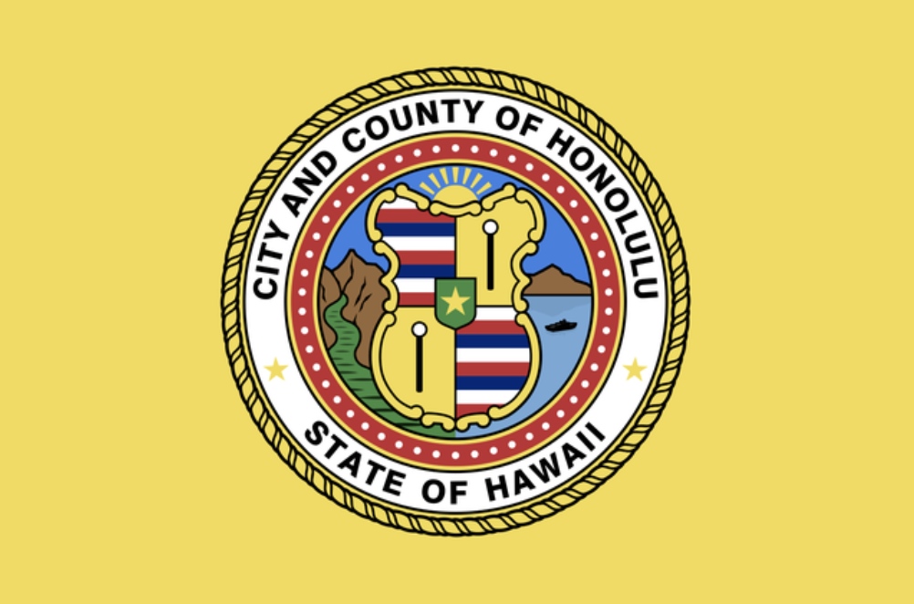 Honolulu, Hawai'i - City and County Flag – authentic Native American tribal flag
