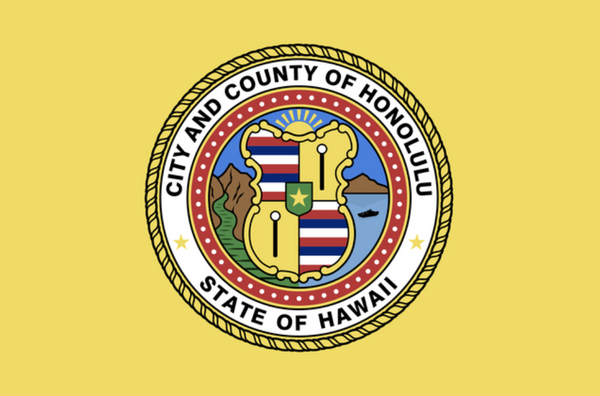 Honolulu, Hawai'i - City and County Flag – authentic Native American tribal flag