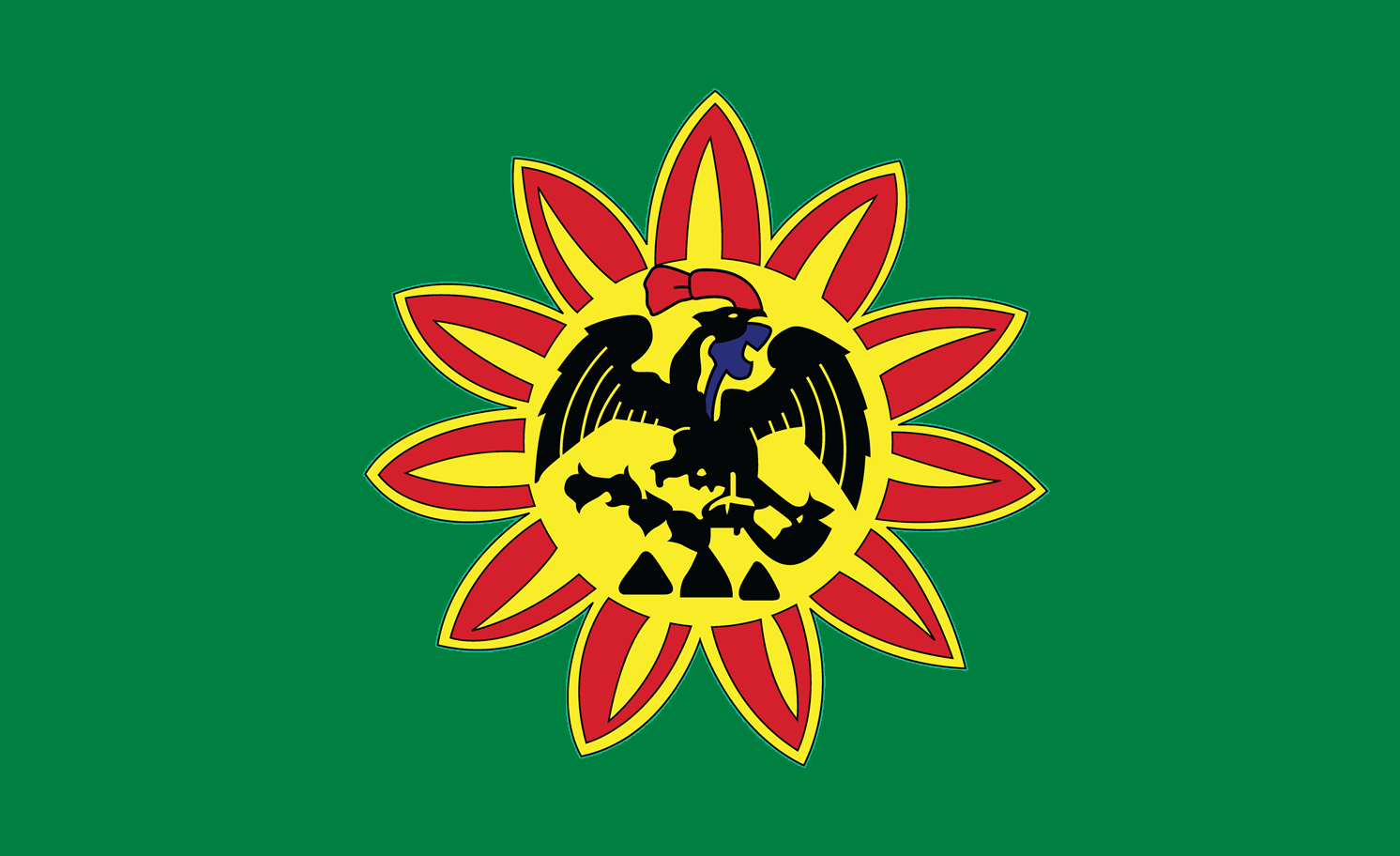 Nahua-Mexica Nation Flag – authentic Native American tribal flag