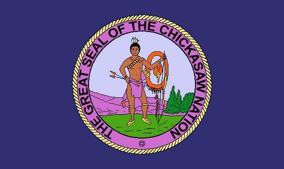 Chickasaw Nation Flag – authentic Native American tribal flag